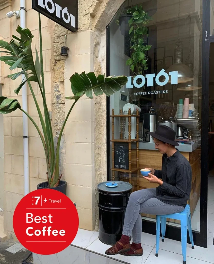 photo of lot61 coffee shop in valletta